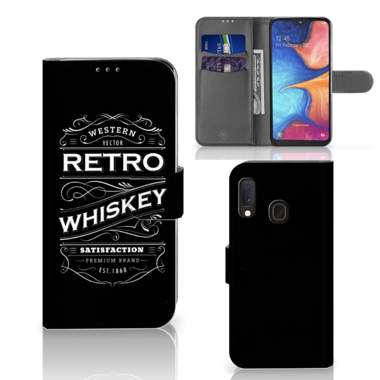 Samsung Galaxy A20e Book Cover Whiskey