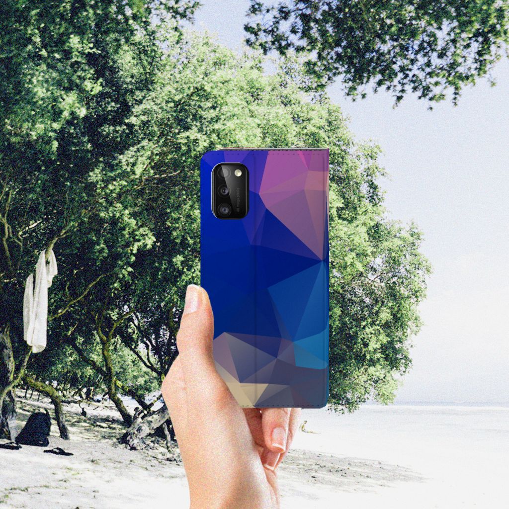 Samsung Galaxy A41 Stand Case Polygon Dark - B2C Telecom