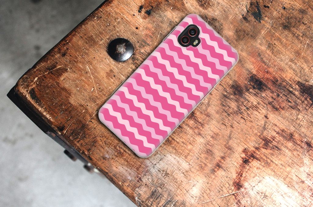Samsung Galaxy Xcover 6 Pro TPU bumper Waves Pink B2C Telecom