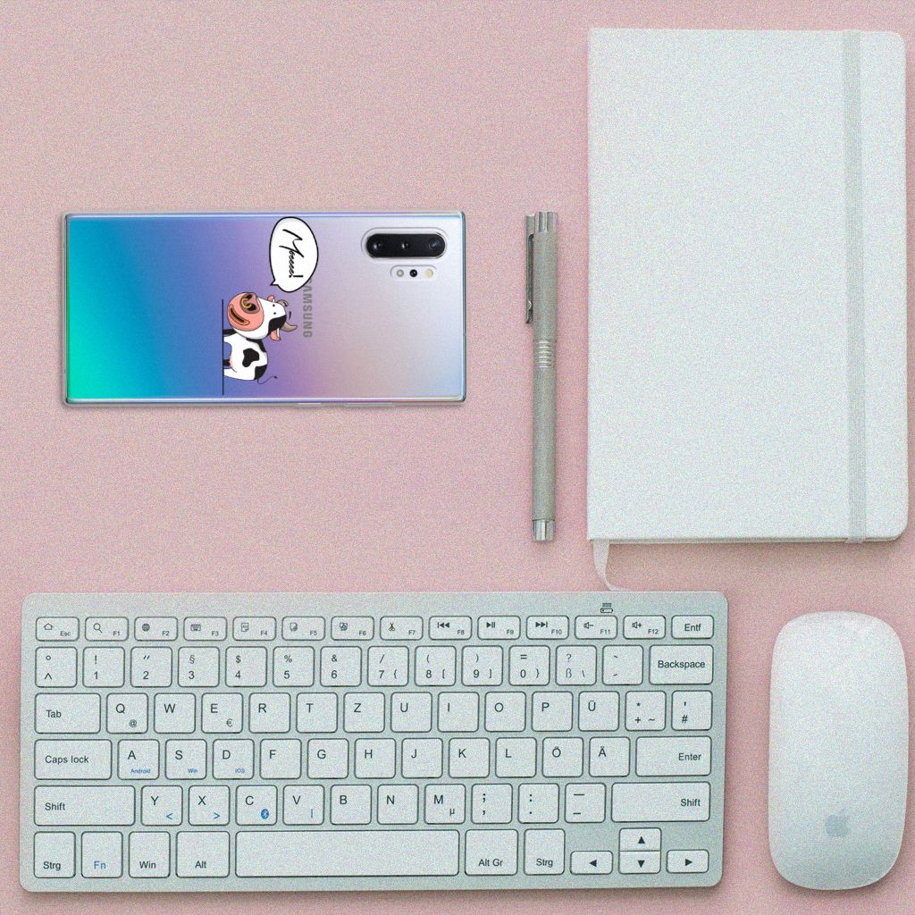 Samsung Galaxy Note 10 Plus Telefoonhoesje met Naam Cow