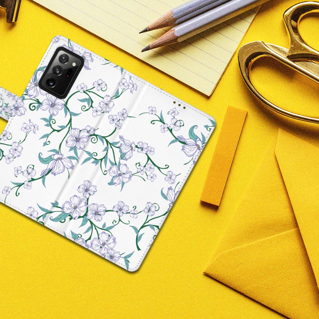 Samsung Galaxy Note20 Ultra Uniek Hoesje Blossom White