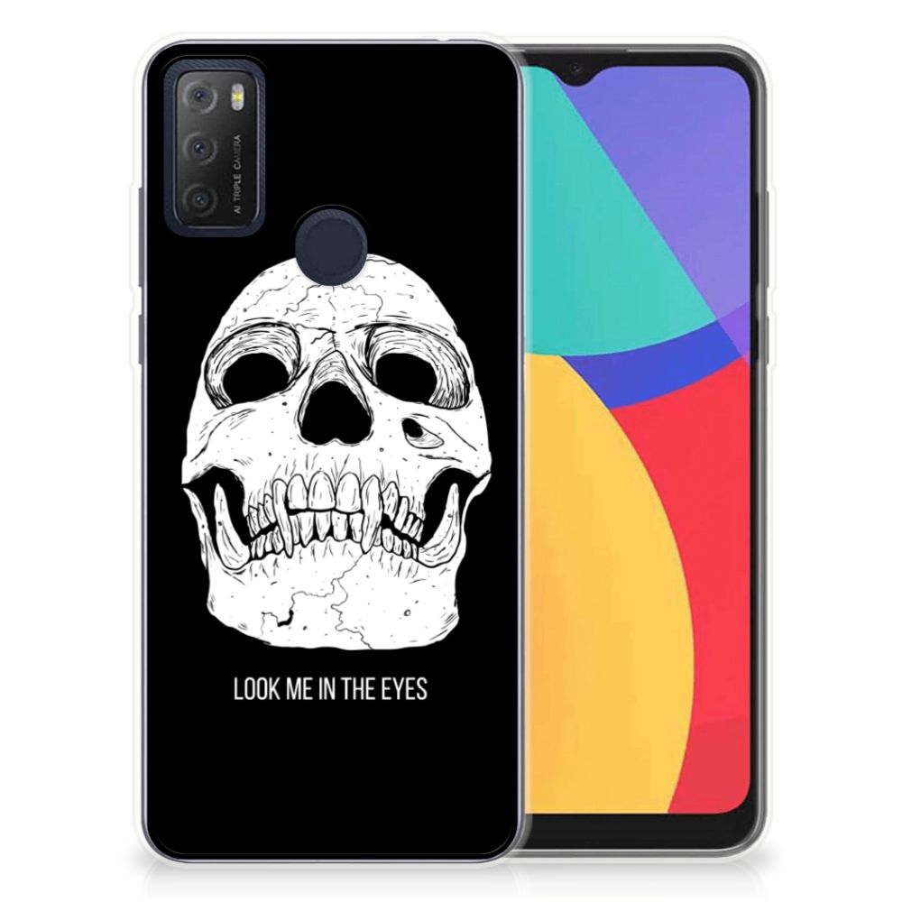 Silicone Back Case Alcatel 1S (2021) Skull Eyes B2C Telecom