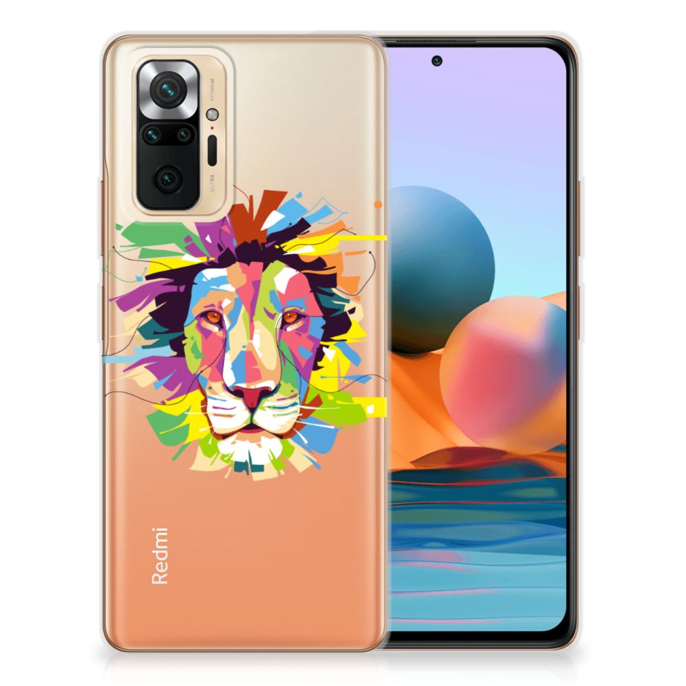 Xiaomi Redmi Note 10 Pro Telefoonhoesje met Naam Lion Color B2C Telecom