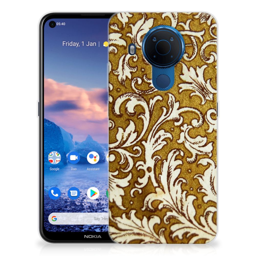Siliconen Hoesje Nokia 5.4 Barok Goud