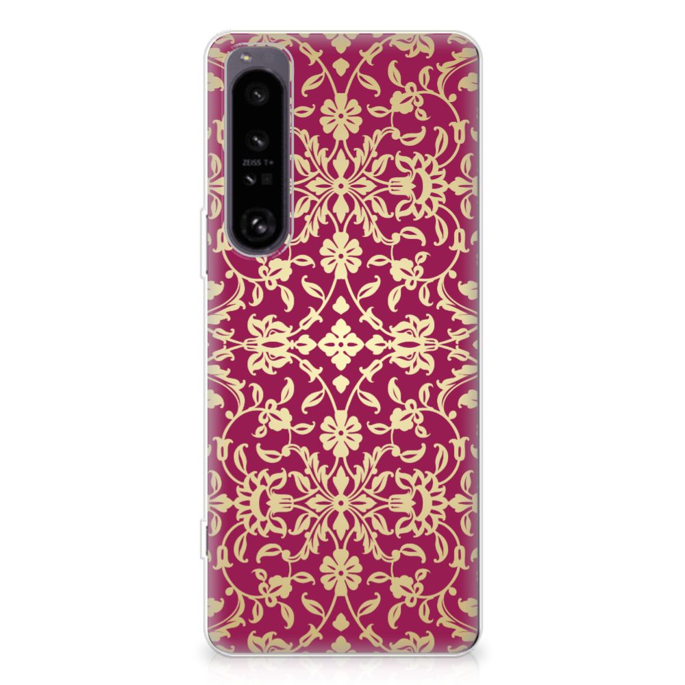 Siliconen Hoesje Sony Xperia 1 IV Barok Pink B2C Telecom