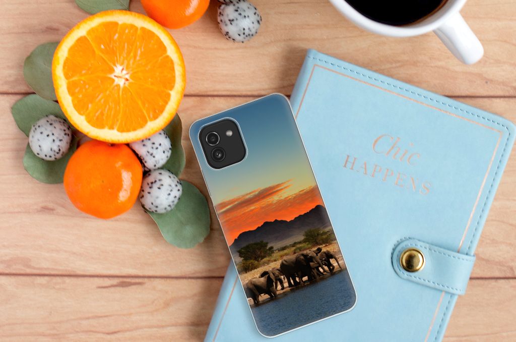 Samsung Galaxy A03 TPU Hoesje Olifanten