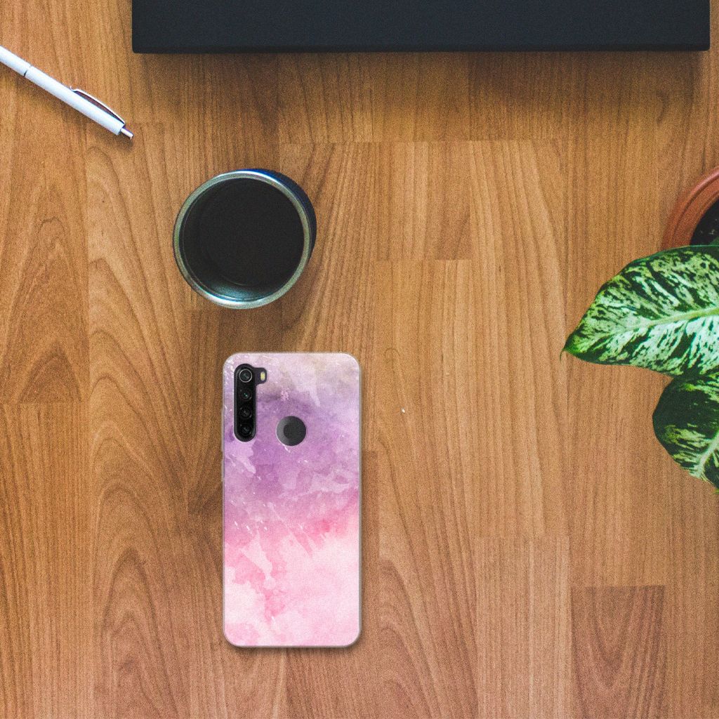Hoesje maken Xiaomi Redmi Note 8T Pink Purple Paint B2C Telecom