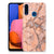 Samsung Galaxy A20s TPU Siliconen Hoesje Marmer Oranje