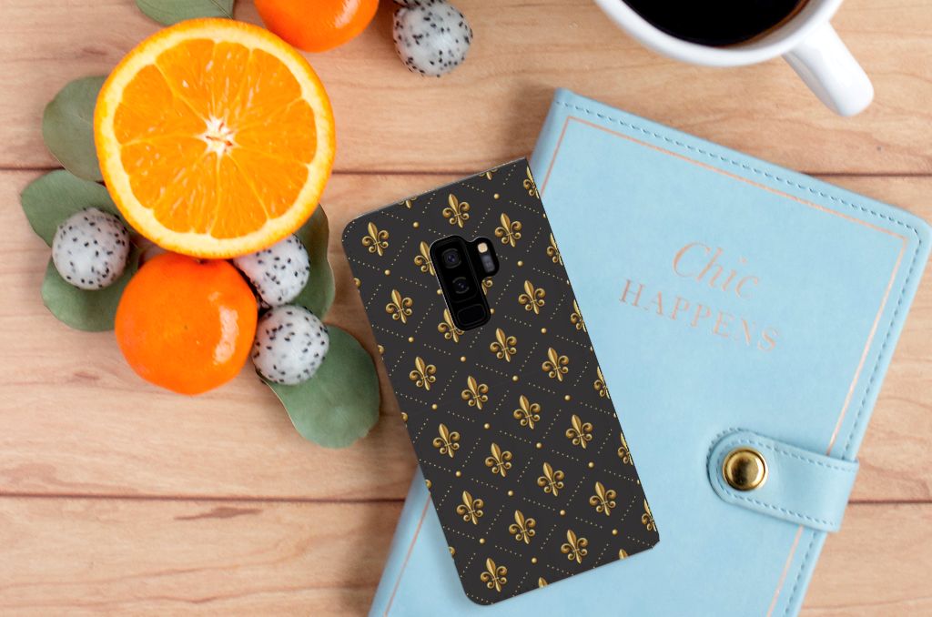 Samsung Galaxy S9 Plus Hoesje met Magneet Franse Lelie