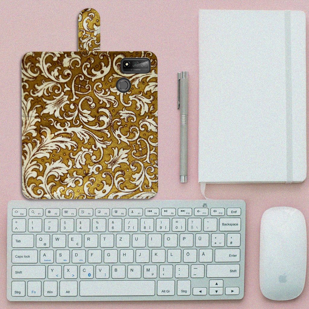 Wallet Case Huawei P Smart 2020 Barok Goud