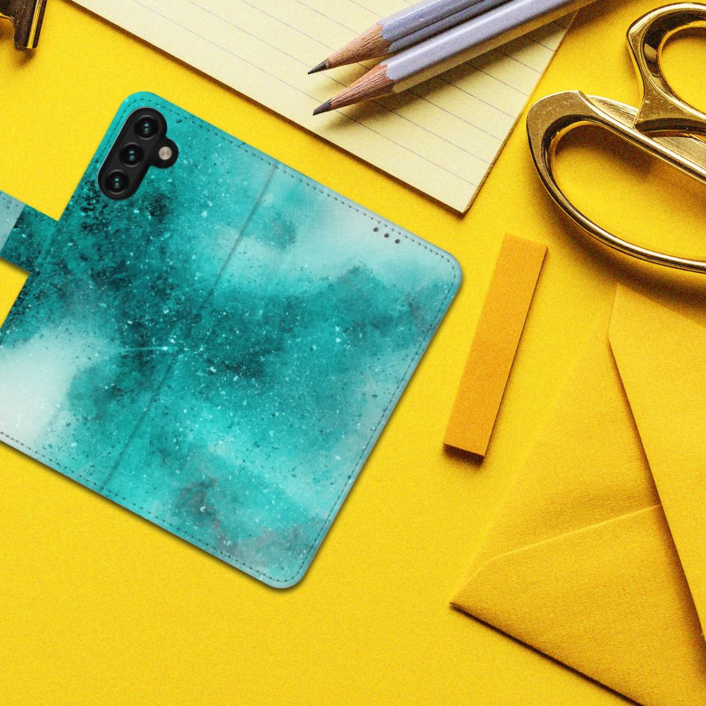 Hoesje Samsung Galaxy A04s | Samsung Galaxy A13 5G Painting Blue