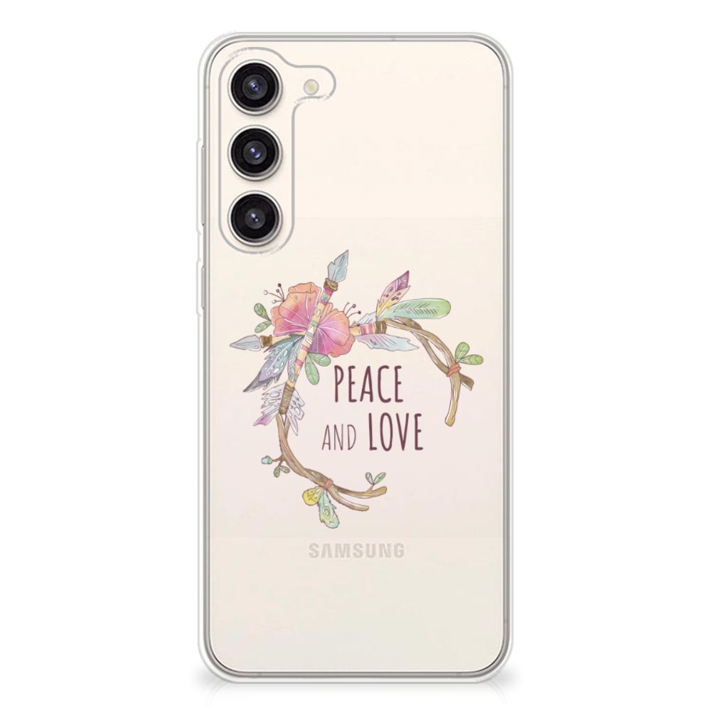 Samsung Galaxy S23 Plus Telefoonhoesje met Naam Boho Text