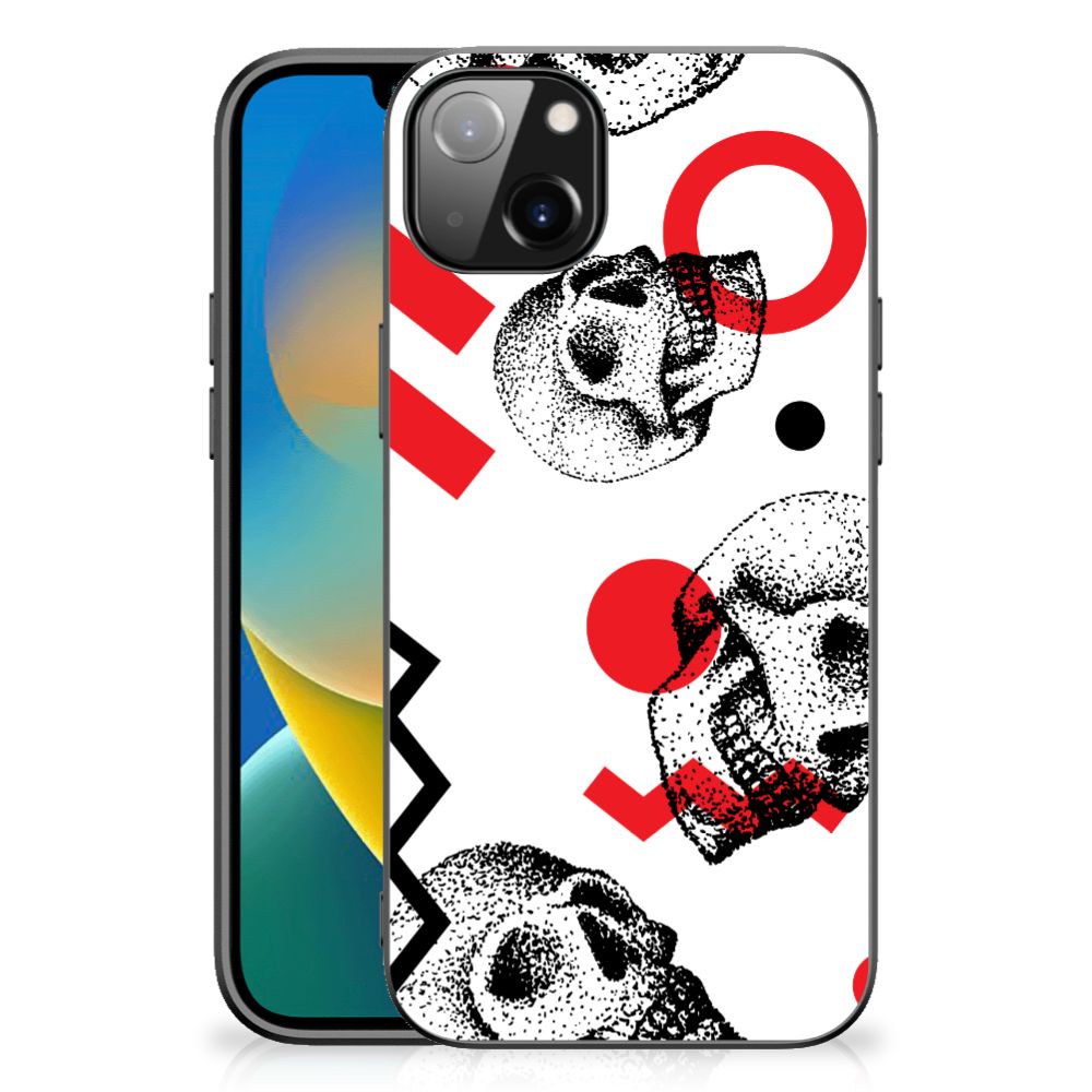 Telefoonhoesje iPhone 14 Plus Skull Red