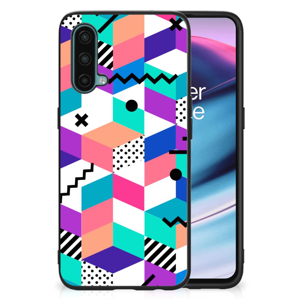 OnePlus Nord CE 5G Backcover Blokken Kleurrijk