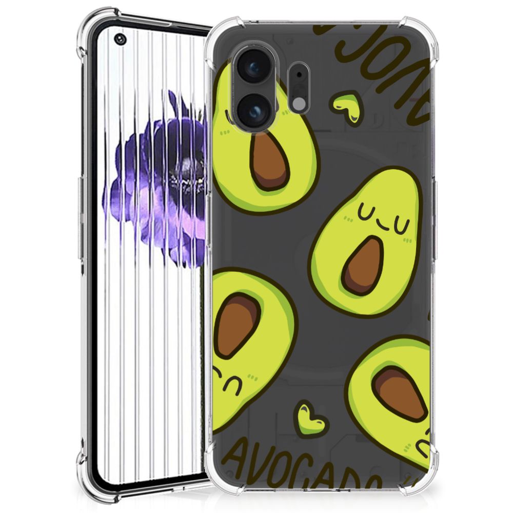 Nothing Phone (2) Stevig Bumper Hoesje Avocado Singing
