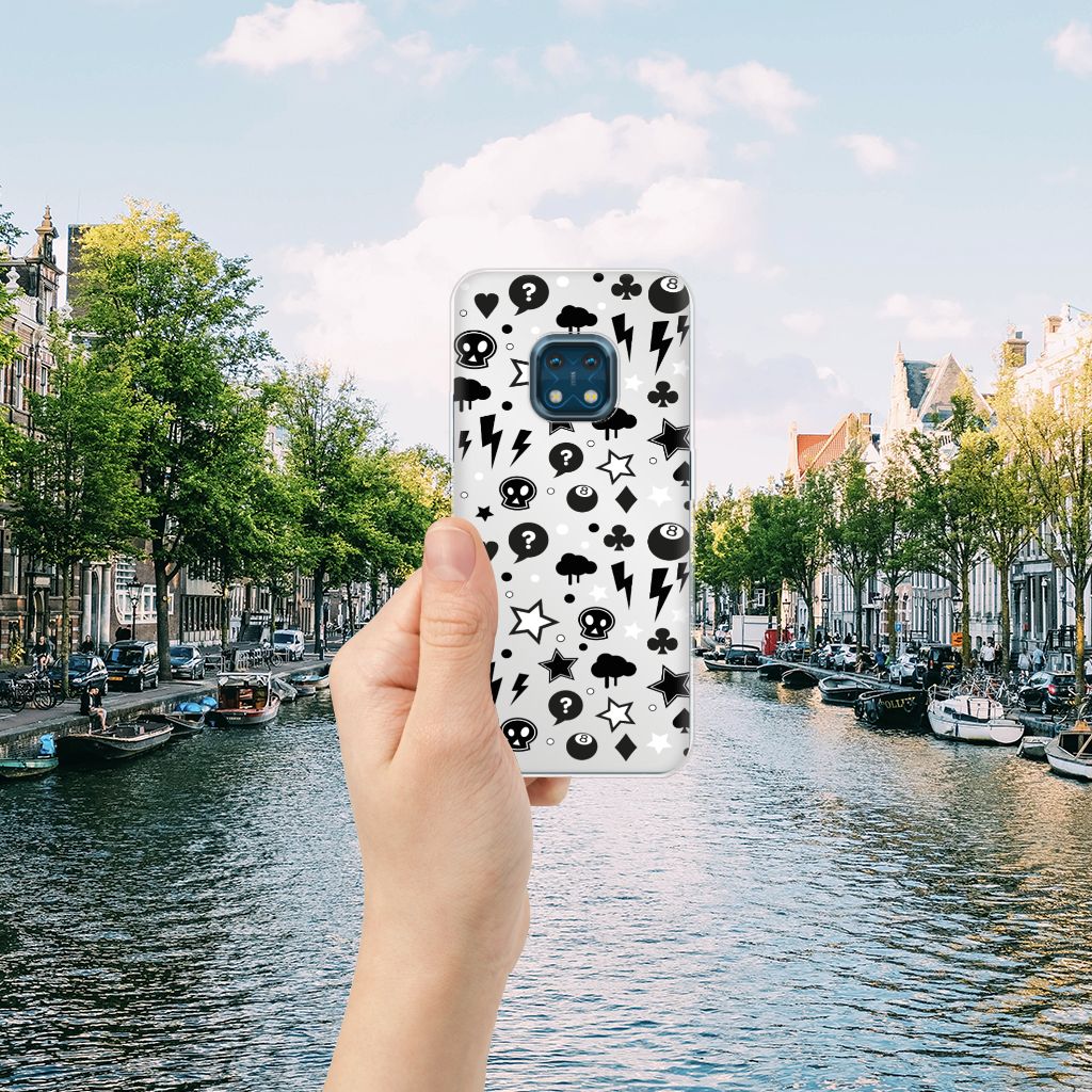 Silicone Back Case Nokia XR20 Silver Punk B2C Telecom