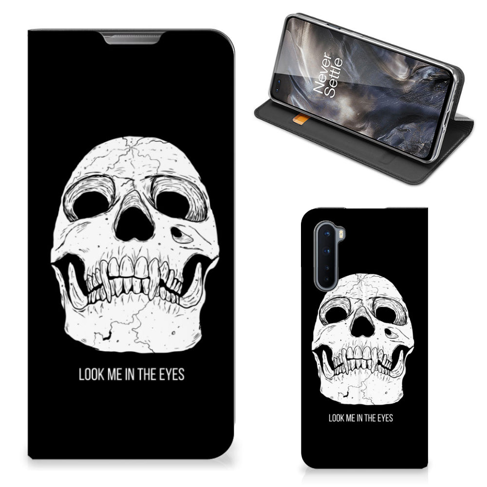 Mobiel BookCase OnePlus Nord Skull Eyes