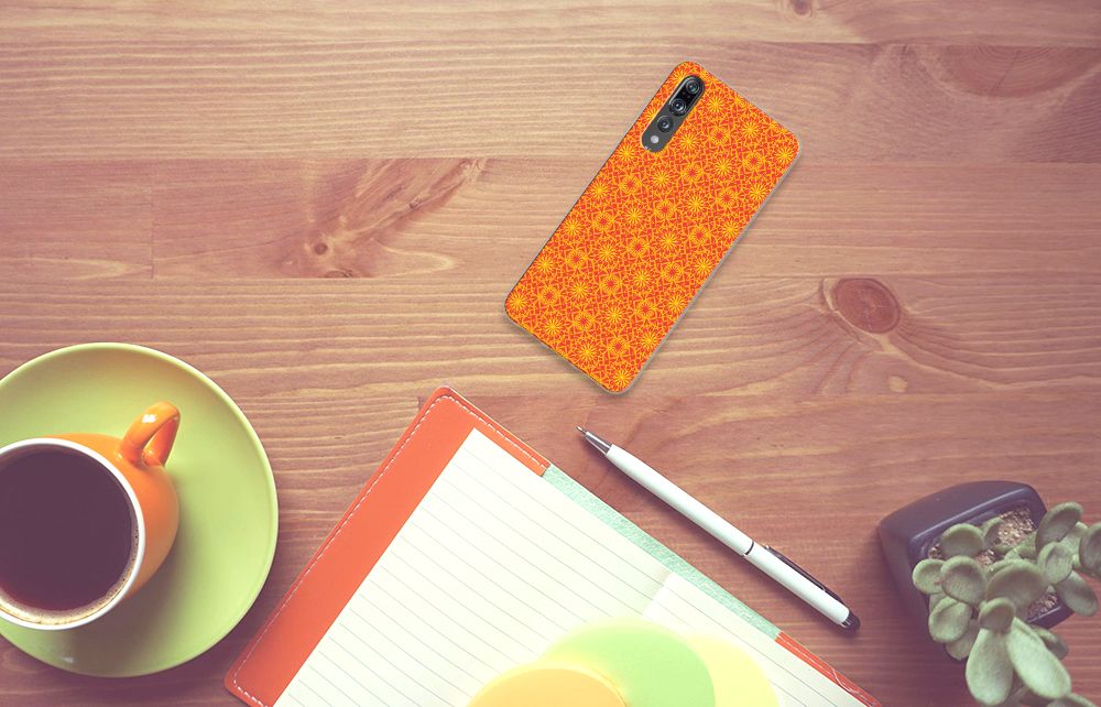 Huawei P20 Pro TPU bumper Batik Oranje