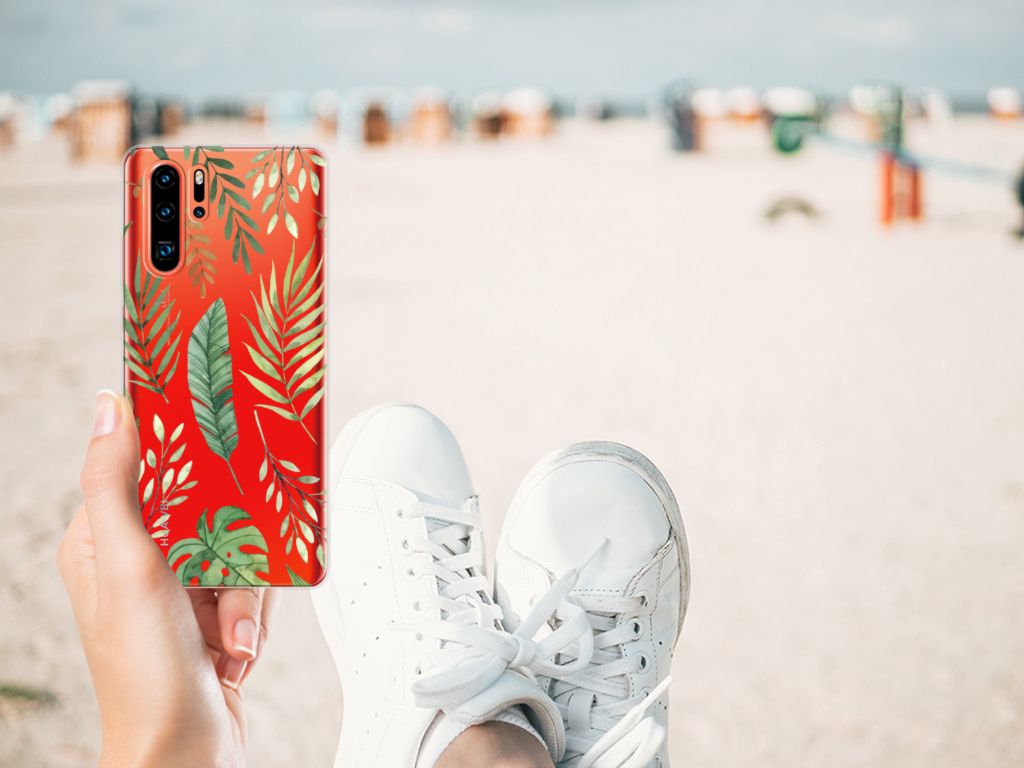 Huawei P30 Pro TPU Case Leaves