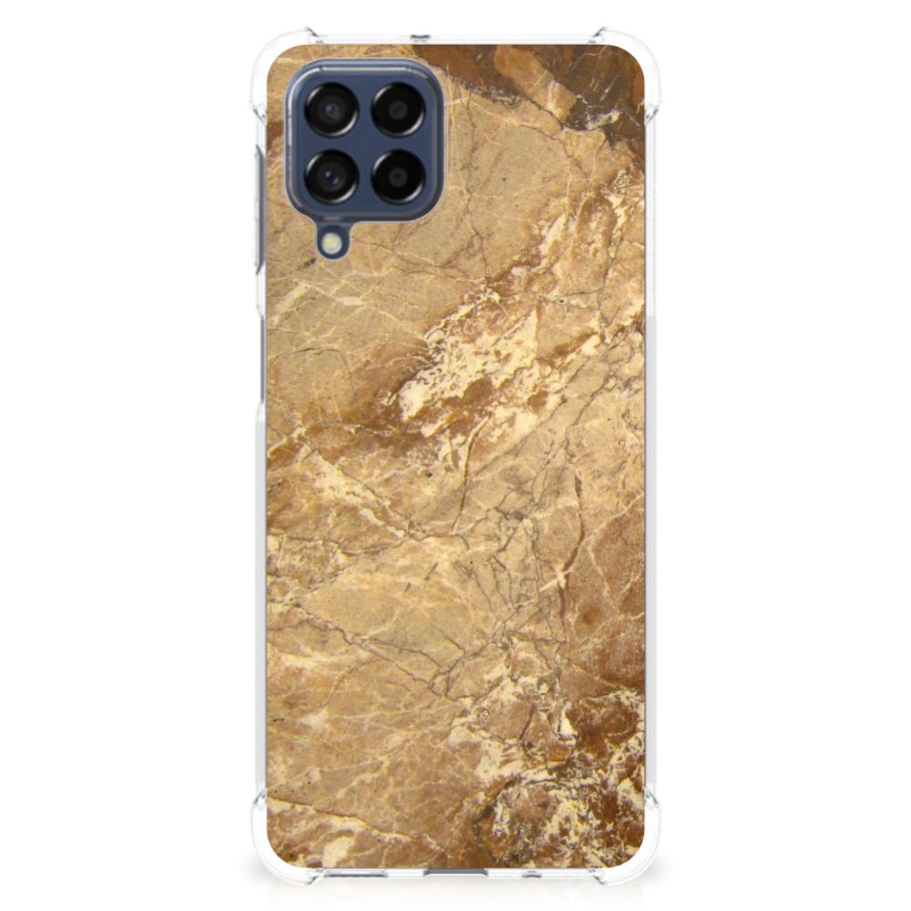 Samsung Galaxy M53 Anti-Shock Hoesje Marmer Creme B2C Telecom
