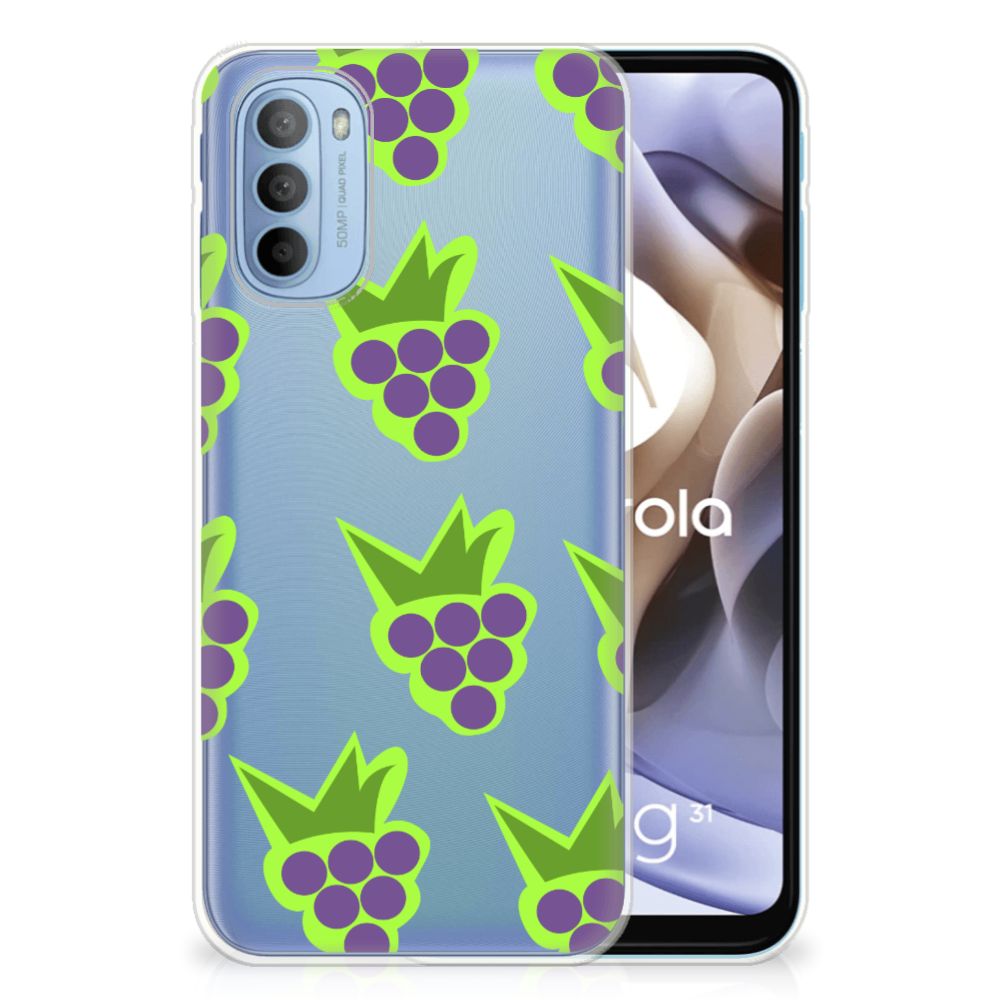 Motorola Moto G31 | G41 Siliconen Case Druiven B2C Telecom