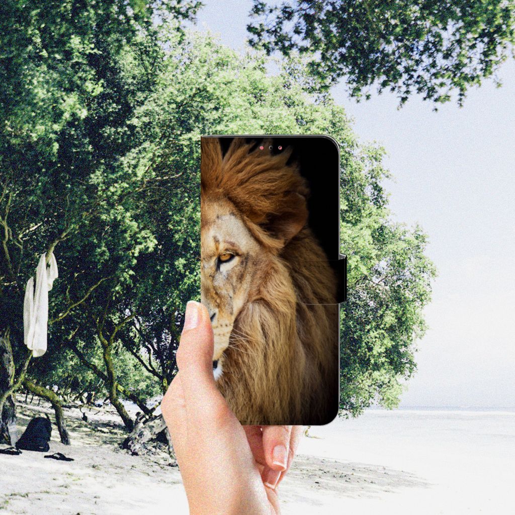 Samsung Galaxy A13 (4G) Telefoonhoesje met Pasjes Leeuw