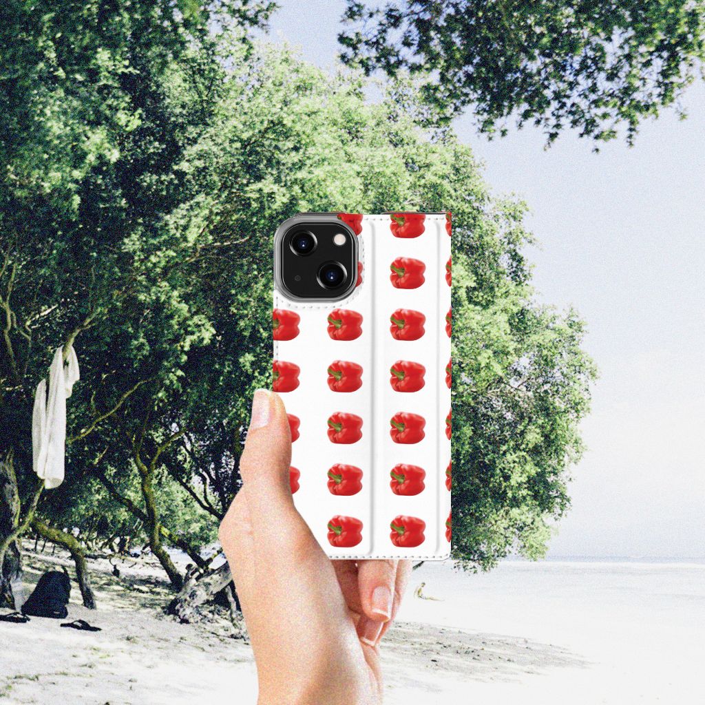 iPhone 14 Flip Style Cover Paprika Red - B2C Telecom