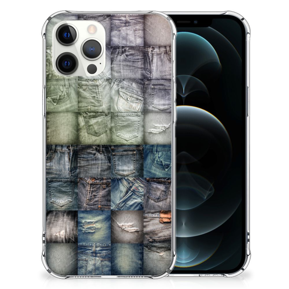 Anti Shock Bumper Case iPhone 12 Pro Max Spijkerbroeken B2C Telecom