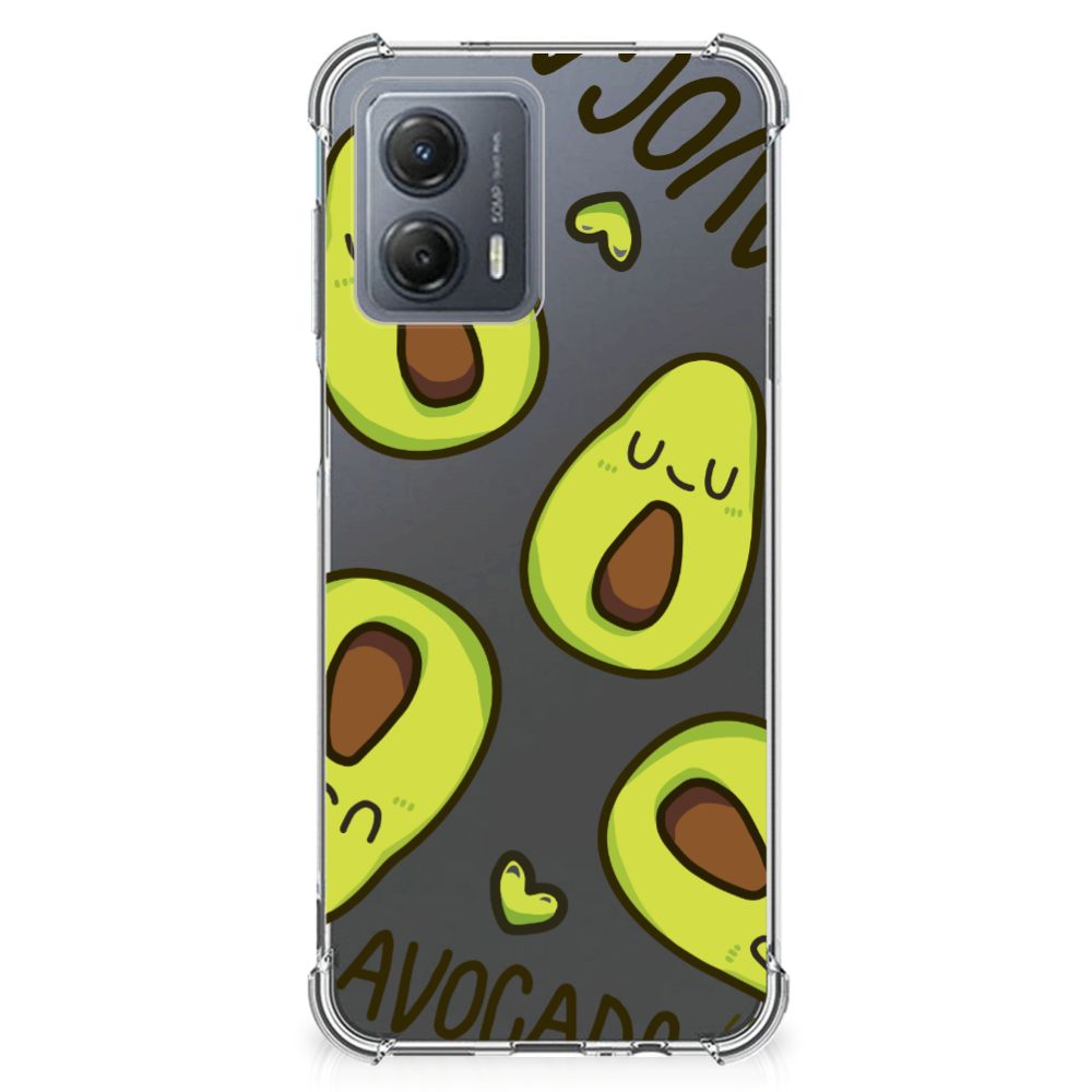 Motorola Moto G53 Stevig Bumper Hoesje Avocado Singing B2C Telecom