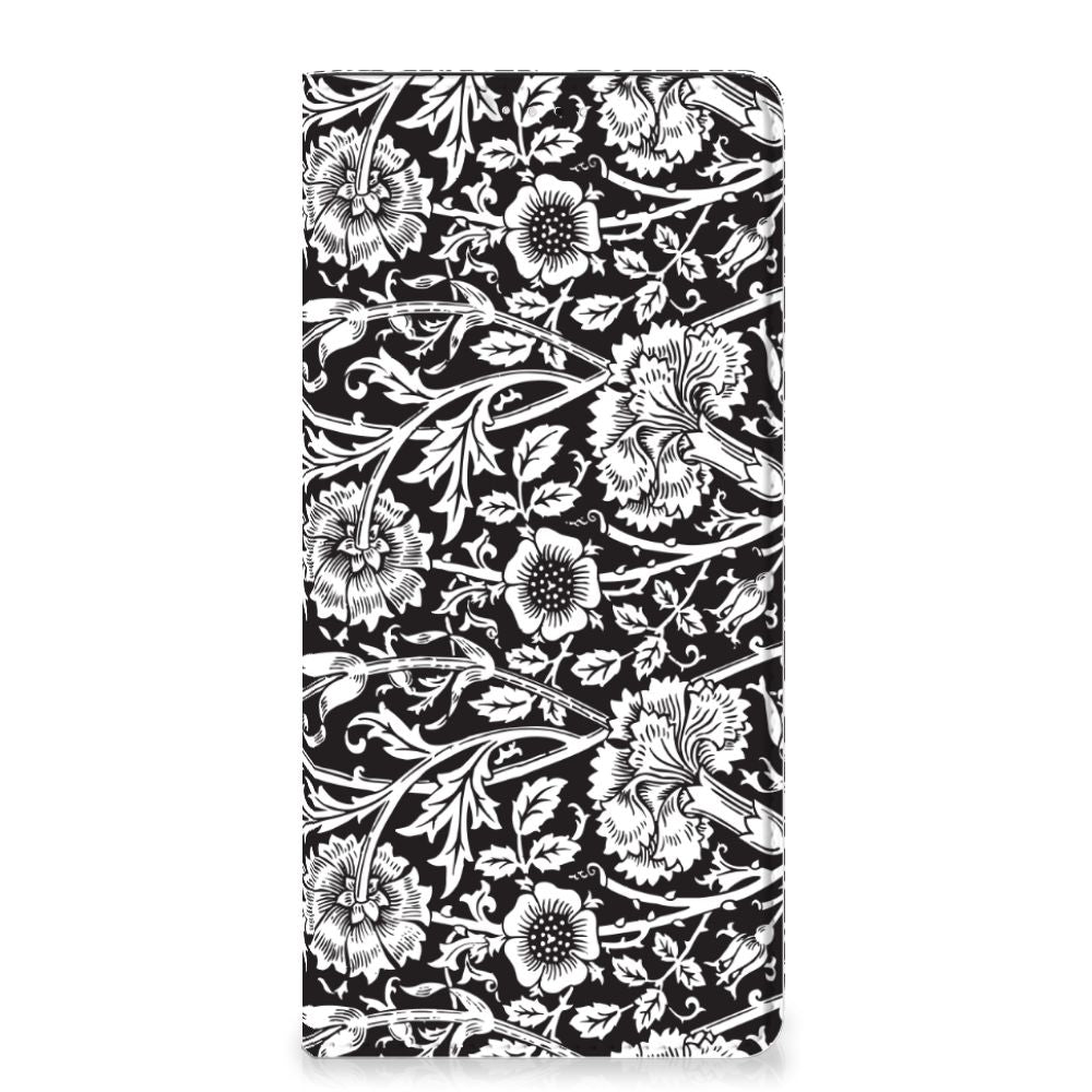 Samsung Galaxy A33 5G Smart Cover Black Flowers - B2C Telecom