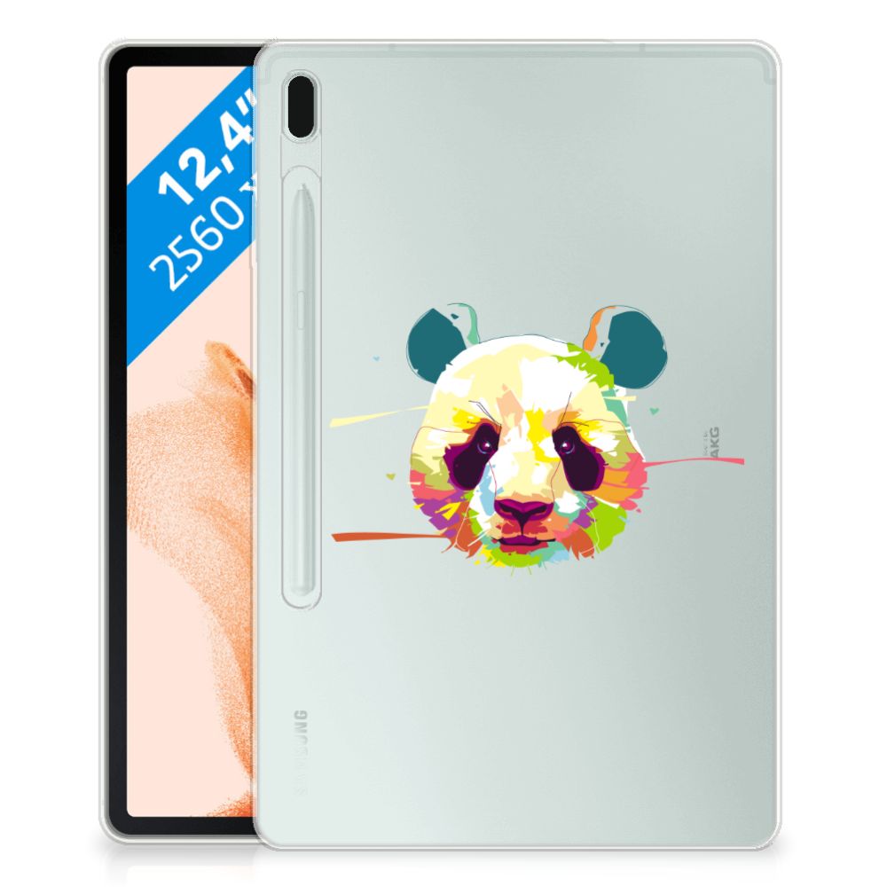 Samsung Galaxy Tab S7FE Tablet Back Cover Panda Color