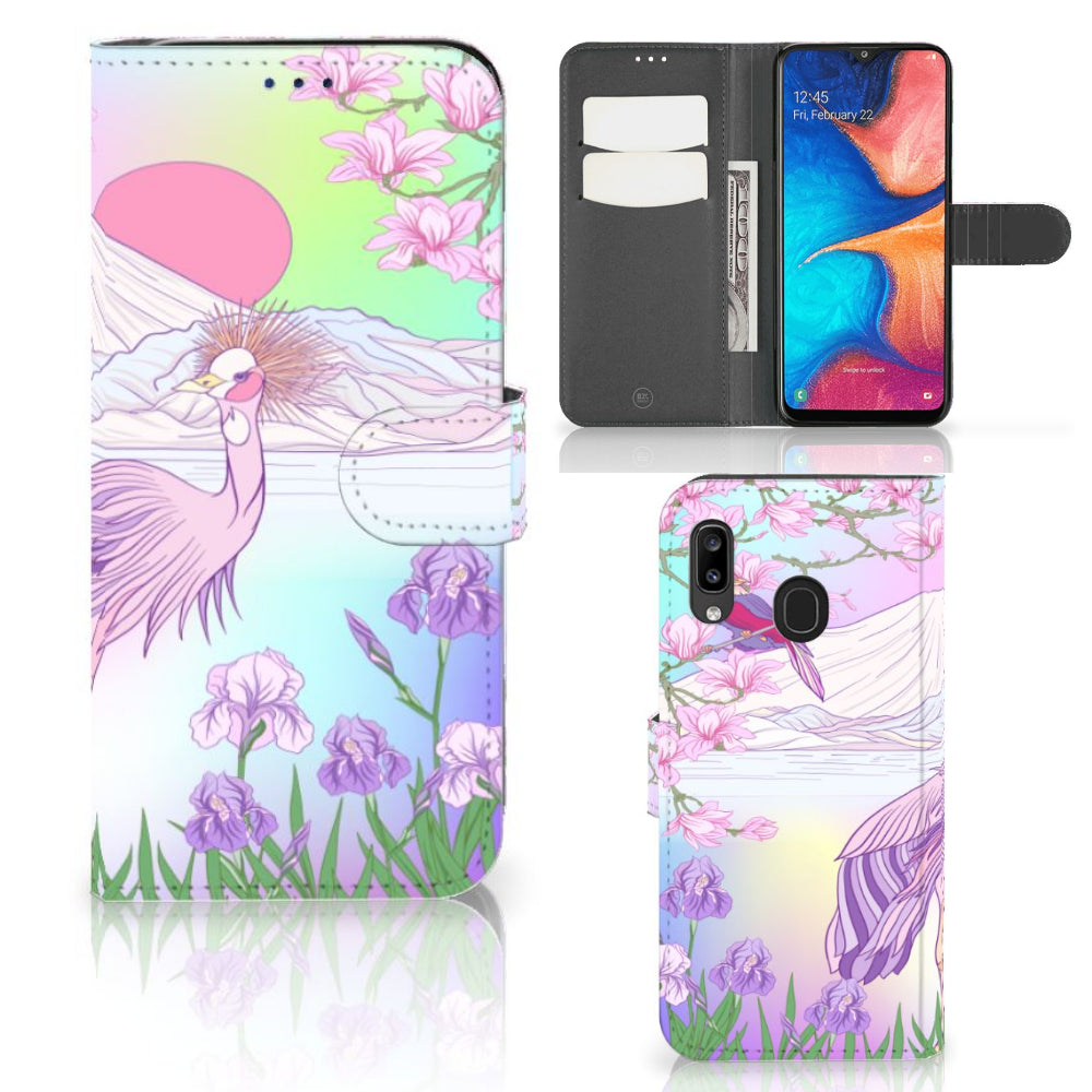 Samsung Galaxy A30 Telefoonhoesje met Pasjes Bird