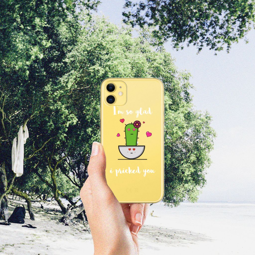 Apple iPhone 11 Telefoonhoesje met Naam Cactus Glad