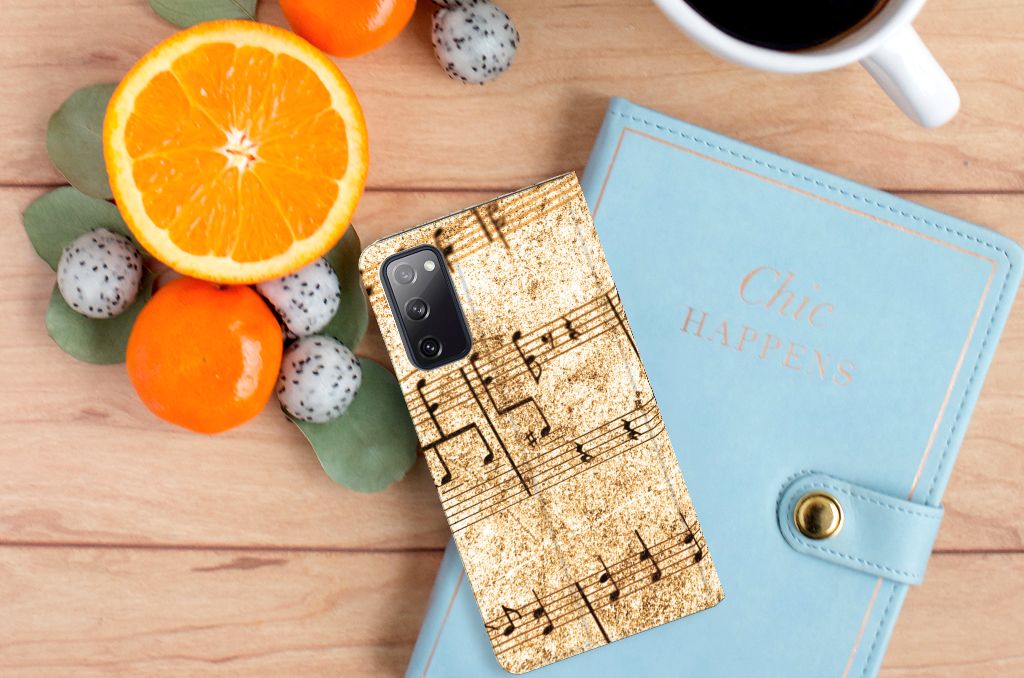 Samsung Galaxy S20 FE Stand Case Bladmuziek