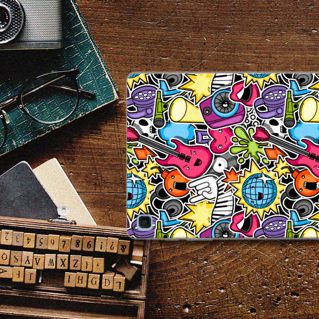 Samsung Galaxy Tab S6 Lite | S6 Lite (2022) Leuke Siliconen Hoes Punk Rock - B2C Telecom