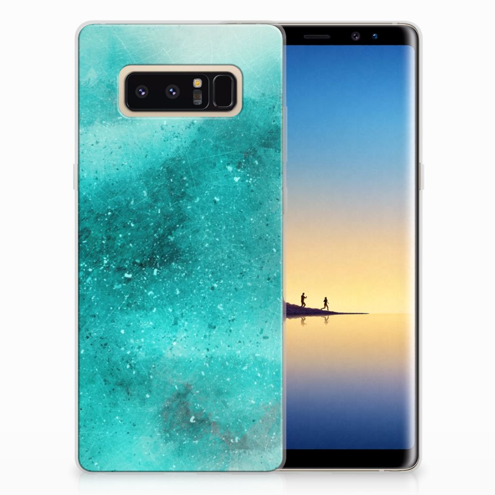 Hoesje maken Samsung Galaxy Note 8 Painting Blue