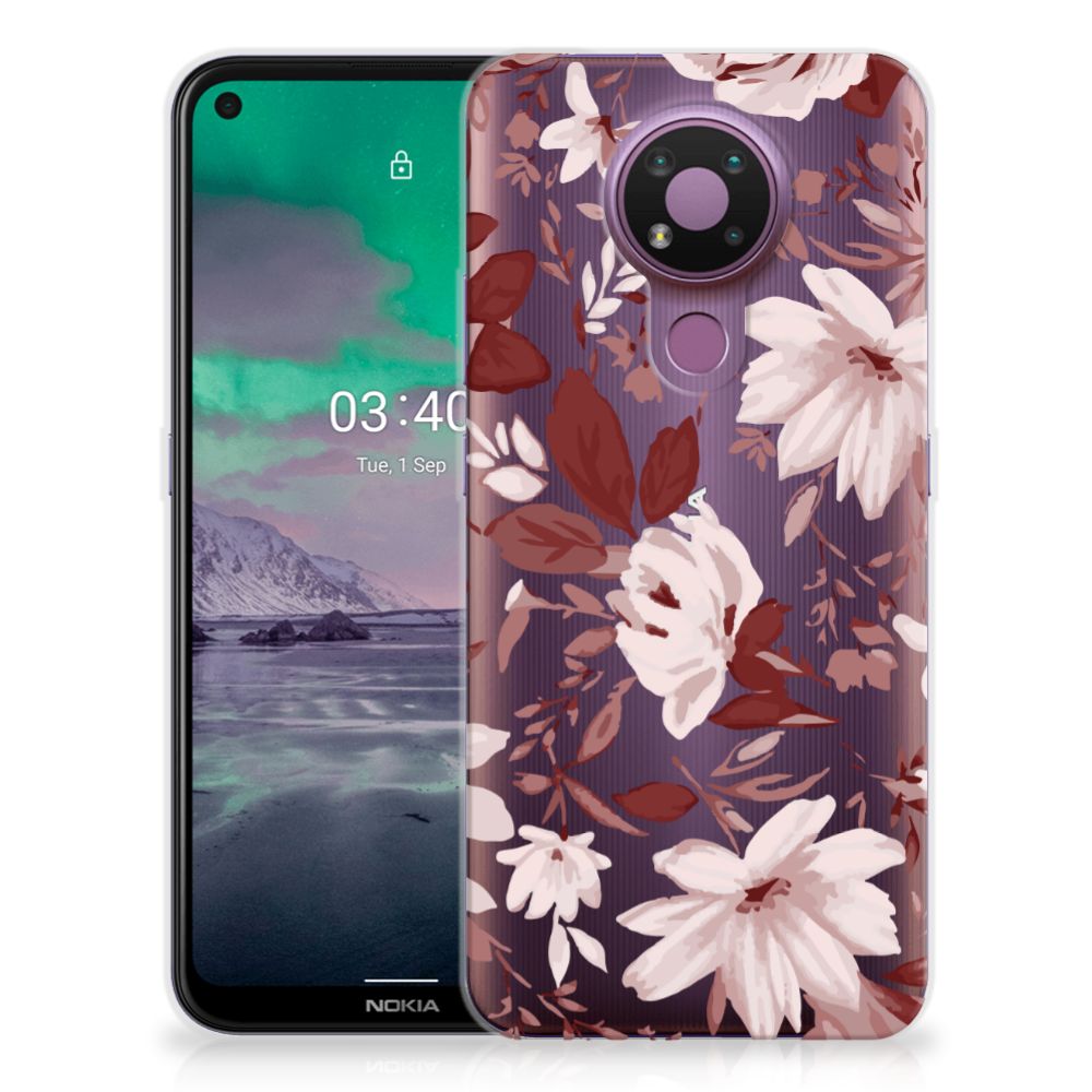 Hoesje maken Nokia 3.4 Watercolor Flowers B2C Telecom