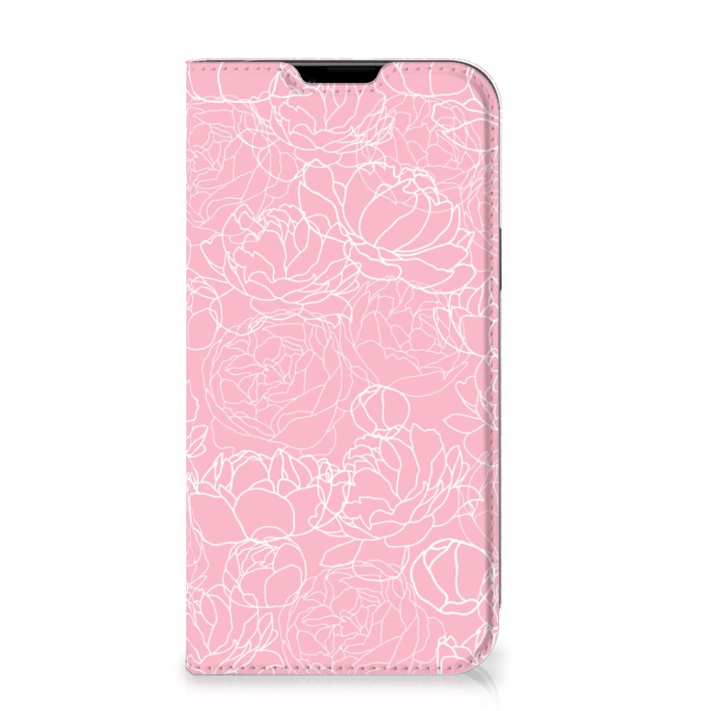 iPhone 14 Plus Smart Cover White Flowers
