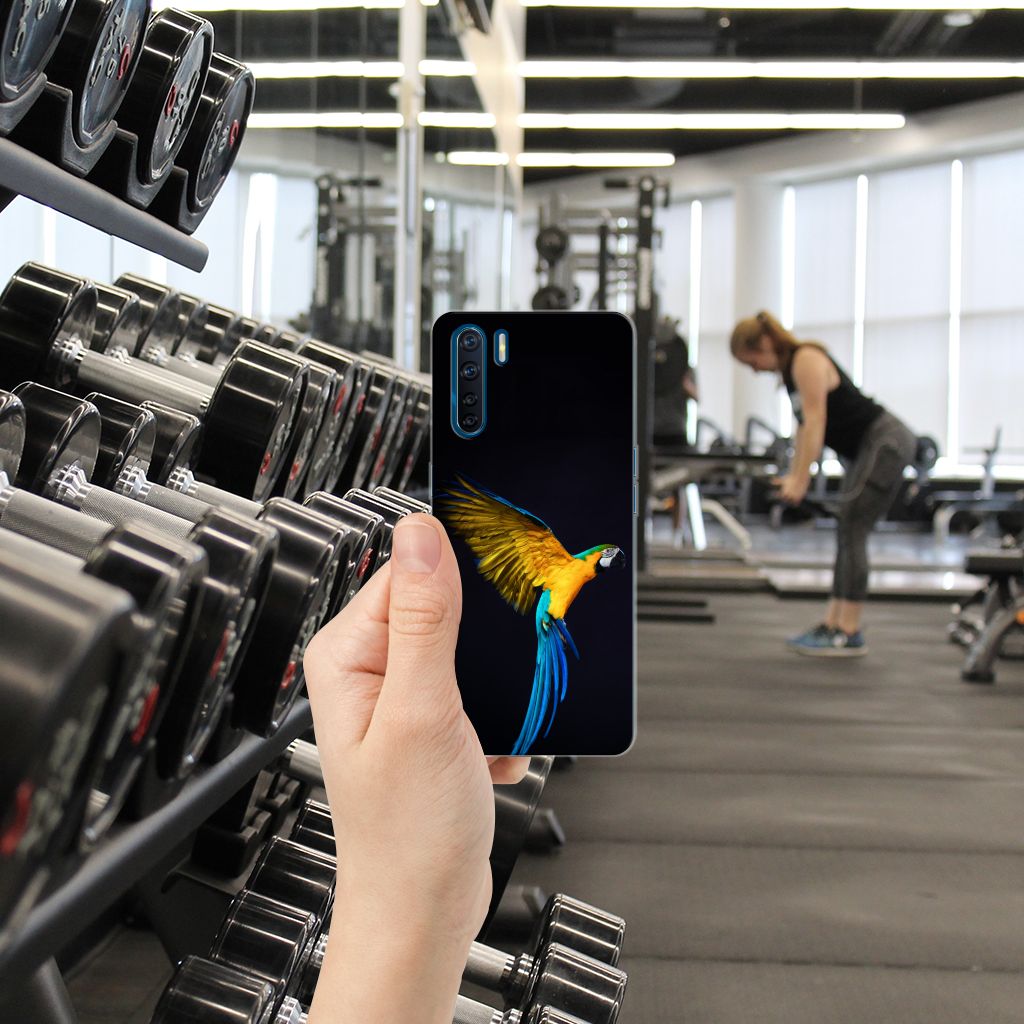 OPPO A91 TPU Hoesje Papegaai B2C Telecom