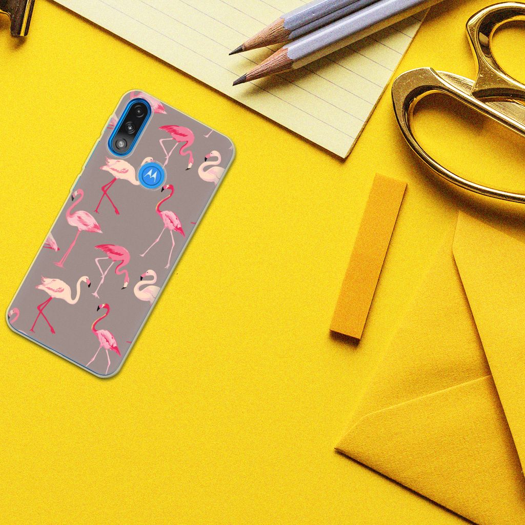 Motorola Moto E7/E7i Power TPU Hoesje Flamingo B2C Telecom