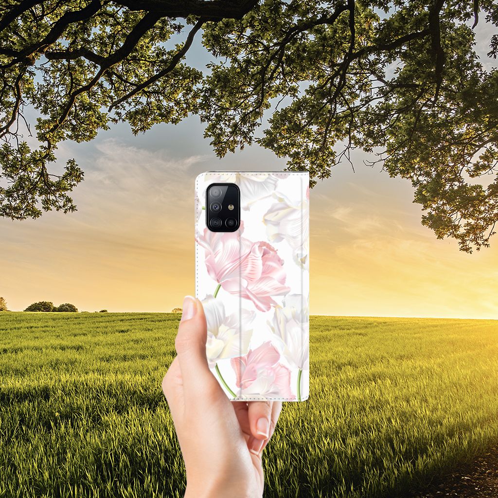 Samsung Galaxy A71 Smart Cover Lovely Flowers - B2C Telecom