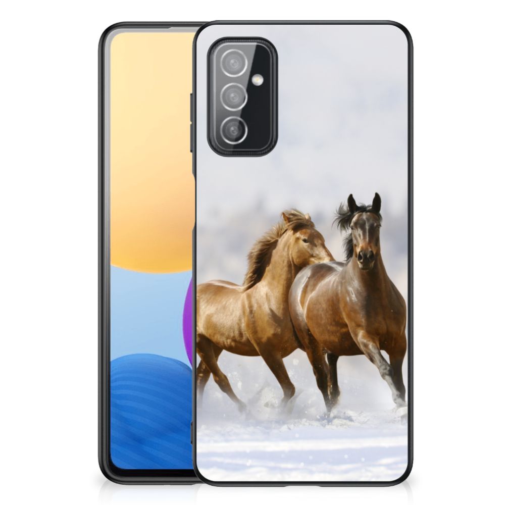 Samsung Galaxy M52 Dierenprint Telefoonhoesje Paarden B2C Telecom