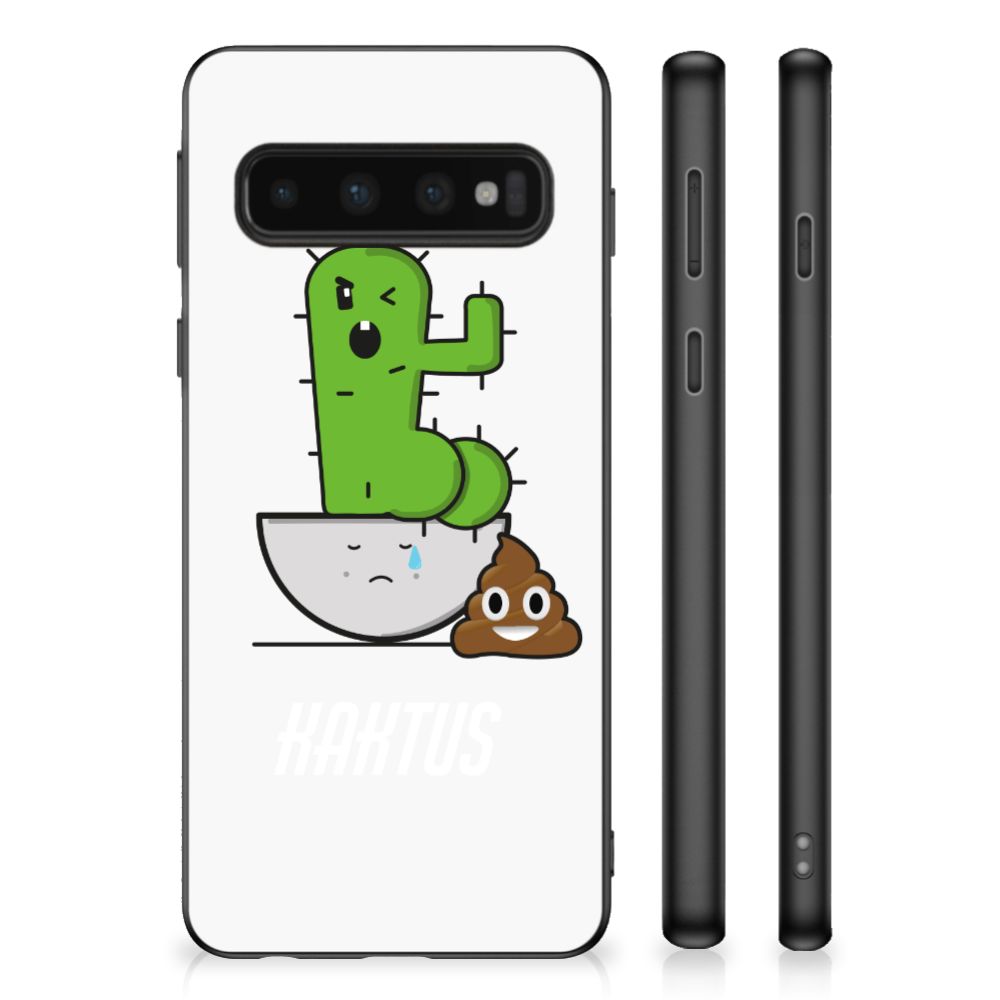 Samsung Galaxy S10 Bumper Hoesje Cactus Poo