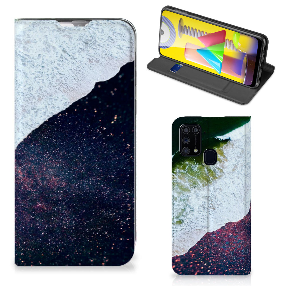 Samsung Galaxy M31 Stand Case Sea in Space