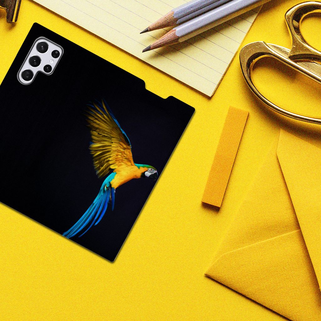 Samsung Galaxy S22 Ultra Hoesje maken Papegaai - B2C Telecom
