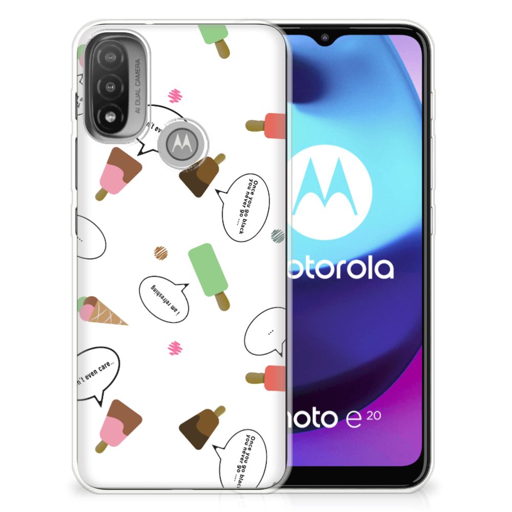 Motorola Moto E20 | E40 Siliconen Case IJsjes