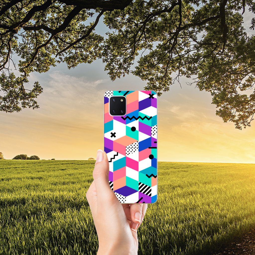 Samsung Galaxy Note 10 Lite TPU Hoesje Blokken Kleurrijk B2C Telecom