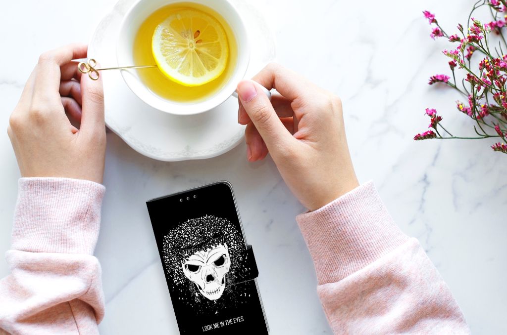 Telefoonhoesje met Naam Xiaomi Redmi 7A Skull Hair