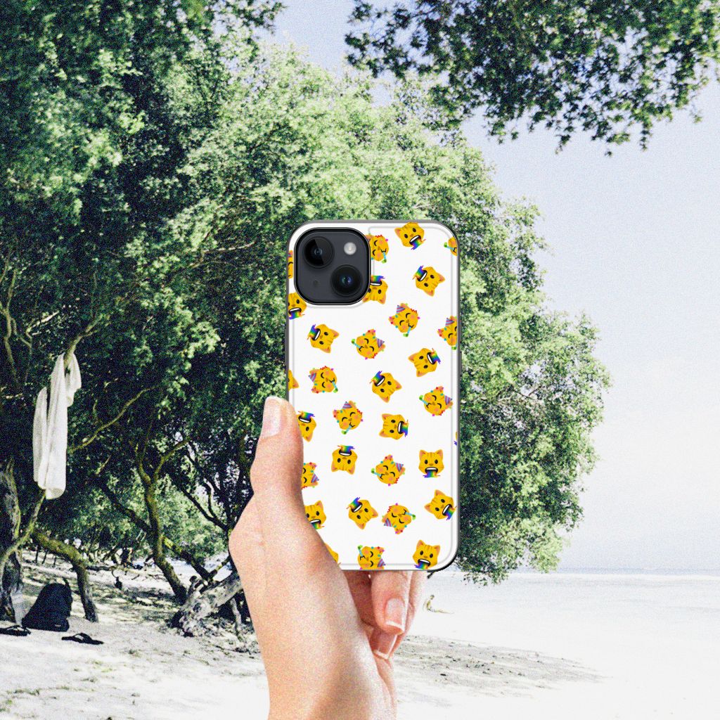Back Case voor iPhone 15 Katten Emojis B2C Telecom
