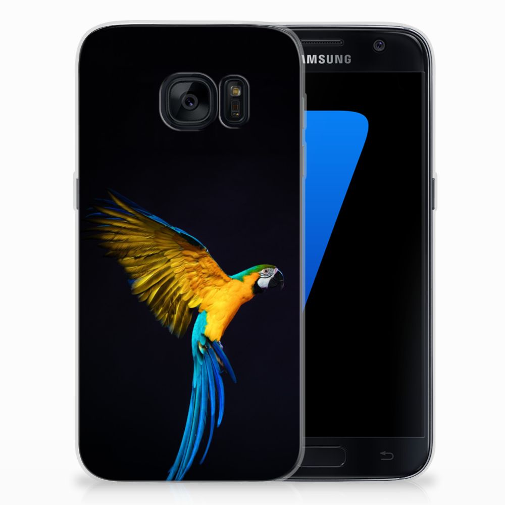 Samsung Galaxy S7 TPU Hoesje Papegaai